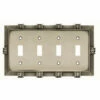Liberty Pineapple Quad Switch Plate - Brushed Satin Pewter (64461) -Liberty Sale pineapple quad switch plate brushed satin pewter 64461 2 71044.1661956762