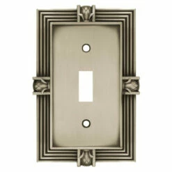 Liberty Pineapple Single Switch Plate - Brushed Satin Pewter (64464)