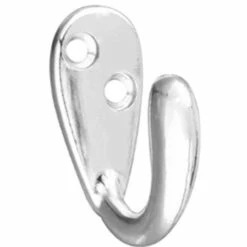 Polished Chrome Single Coat Hook - 1 1/2" H25-H679CHR