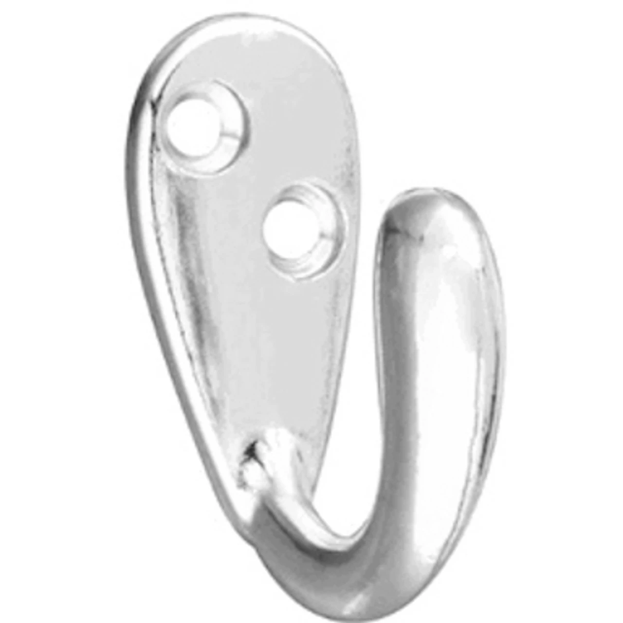 Polished Chrome Single Coat Hook - 1 1/2" H25-H679CHR 3 Polished Chrome Single Coat Hook - 1 1/2" H25-H679CHR