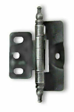 Amerock Premium Wrap-Around Single Hinge For 1/2" Flush Doors Minaret Tip Wrought Iron 2 1/4"