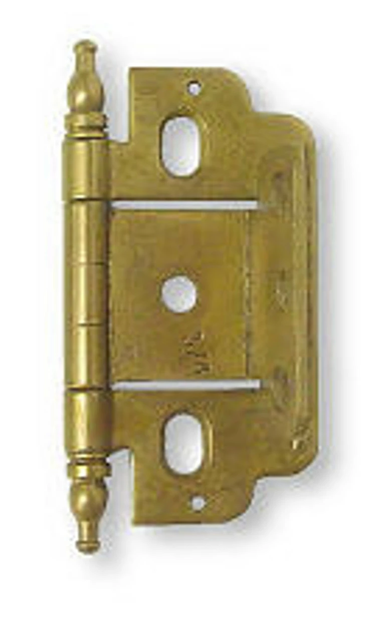 Amerock Premium Wrap-Around Single Hinge For Doors 3/4" Flush Minaret Tip Burnished Brass 2 1/2" 3 Amerock Premium Wrap-Around Single Hinge For Doors 3/4" Flush Minaret Tip Burnished Brass 2 1/2"