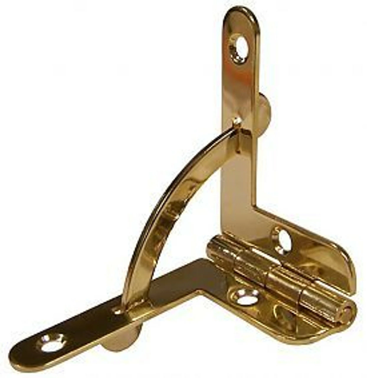 Pair Of Quadrant Hinges - 1-5/8" Stainless Steel - Gold Plated Pair C926-L41G 3 Pair Of Quadrant Hinges - 1-5/8" Stainless Steel - Gold Plated Pair C926-L41G