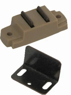 RV Style Right Angle Strike Magnetic Catch With Screws DL-C615-TANPKS