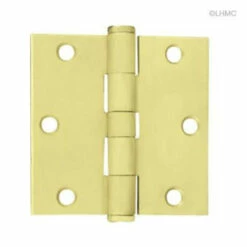 Liberty Satin Brass Hinge - 3-1/2" - Square Corner - Full Mortise LQ-HN0039G-SB-U