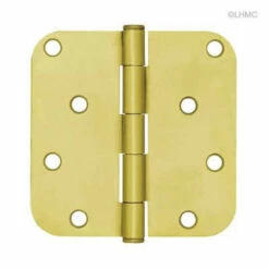 Liberty Satin Brass Hinge - 4" 5/8" Radius - Round Corner LQ-HN0012G-SB-U