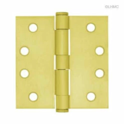 Liberty Satin Brass Hinge - 4" - Square Corner - Full Mortise LQ-HN0040G-SB-U