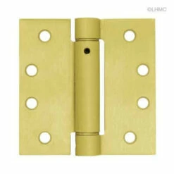 Liberty Adjustable Spring Door Self-Closing Commercial Hinge - 4" - Square Corner - Full Mortise LQ-HN0044G-SB-U