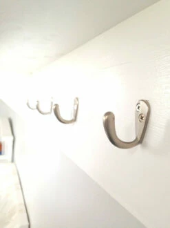 Satin Nickel Hook - 1 1/2" H24-H679SN -Liberty Sale satin nickel hook closeup 1 33134.1660143654