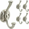 Liberty (5 Pack) Satin Nickel Nolan Double Prong Hook - 4 1/4" -Liberty Sale satin nickel robe hooks 1 82425.1660143576
