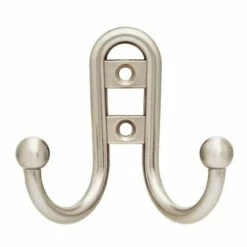 (4 Pack) Satin Nickel Storage/Utility Coat Hook