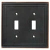 Liberty Selby Double Switch Plate - Bronze W/ Copper (144051) -Liberty Sale selby double switch plate bronze w copper 144051 2 18985.1661956315