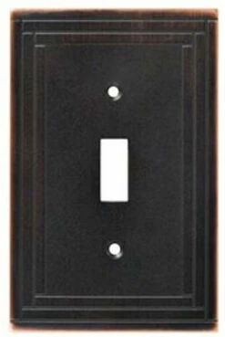 Liberty Selby Single Switch Wall Plate - Bronze W/ Copper (144055)