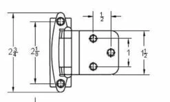 Single 3/8" Offset Self Closing Hinge - Bumpers - Screws -Brass Plated -Liberty Sale single 3 8 offset self closing hinge bumpers screws brass plated 3 41844.1659385958