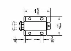 Single Black Magnetic Touch Latch - No Strike - 1 7/8" -Liberty Sale single black magnetic touch latch no strike 1 7 8 4 11131.1661788922