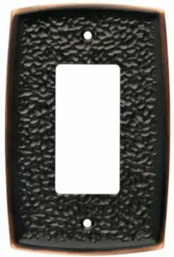 Liberty Single Decorator Wall Plate - Hammered Bronze (144034)