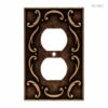 Liberty Single Duplex Wall Plate French Lace Sponged Copper (64266) -Liberty Sale single duplex wall plate french lace sponged copper w10372 cps u l 64266 1 63893.1699372698