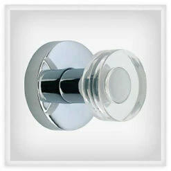 Single Prong Hook W/ Clear Acrylic Accent