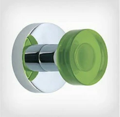 Liberty Single Prong Hook W/ Green Acrylic Accent