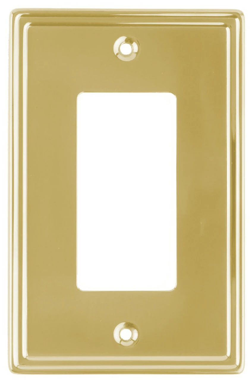 Liberty Single Rocker Switch Wall Plate In Polished Solid Brass LQ-W207BMP-PL-U 3 Liberty Single Rocker Switch Wall Plate In Polished Solid Brass LQ-W207BMP-PL-U
