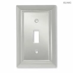 Liberty Single Switch Architectural Polished Chrome Wall Plate L-126301