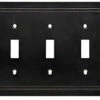 Liberty Triple Toggle Wall Plate In Soft Iron -Liberty Sale soft iron triple toggle wall plate 5 74283.1661955812