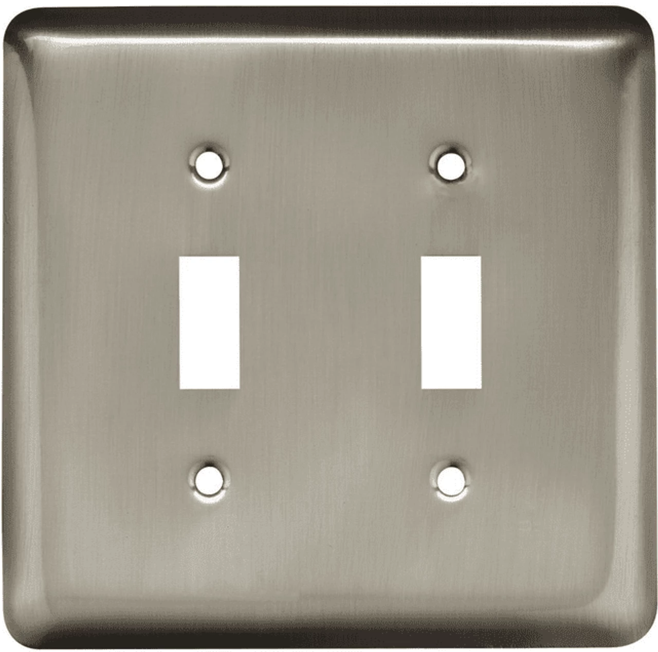 Liberty Stamped Round Double Toggle Satin Nickel Wall Plate 3 Liberty Stamped Round Double Toggle Satin Nickel Wall Plate