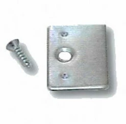 Liberty Steel Strike Plate & Screw For Magnetic Catches - 1 3/16"