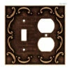Liberty Switch & Duplex Wall Plate - French Lace - Sponged Copper L-64275 -Liberty Sale switch duplex wall plate french lace sponged copper l 64275 2 94038.1661879372