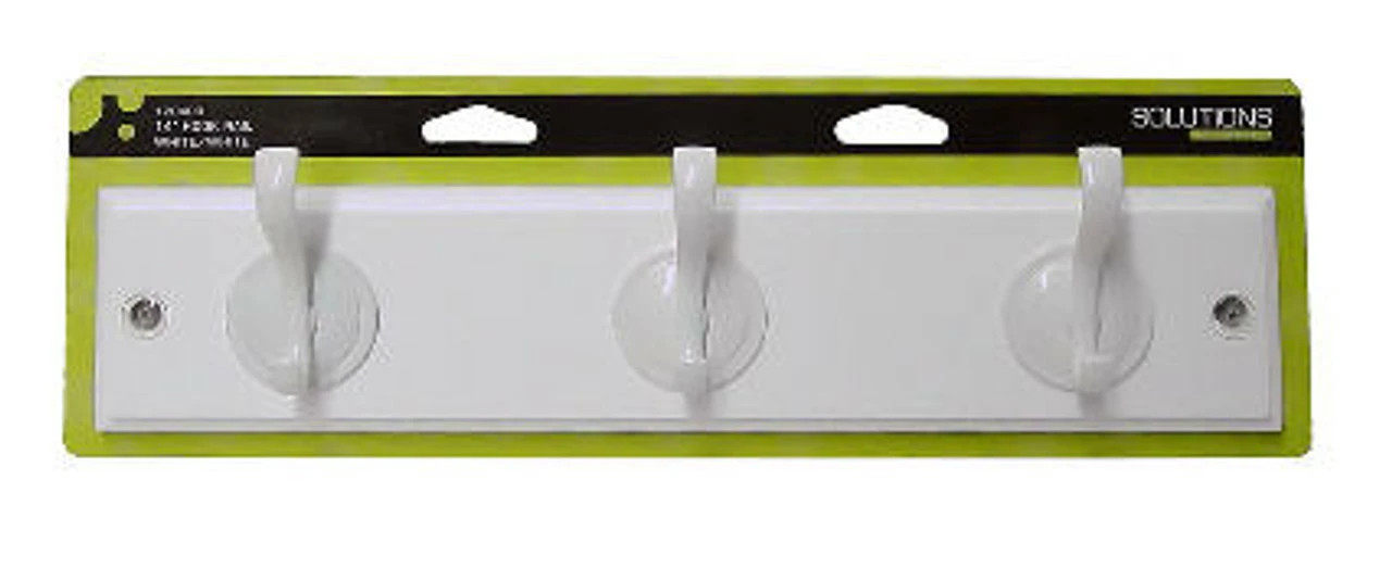 Liberty (2 Pack) Hook Rails 14" White On White 3 Liberty (2 Pack) Hook Rails 14" White On White