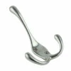 Three Prong Coat Hook - Satin Nickel - 4 1/4"