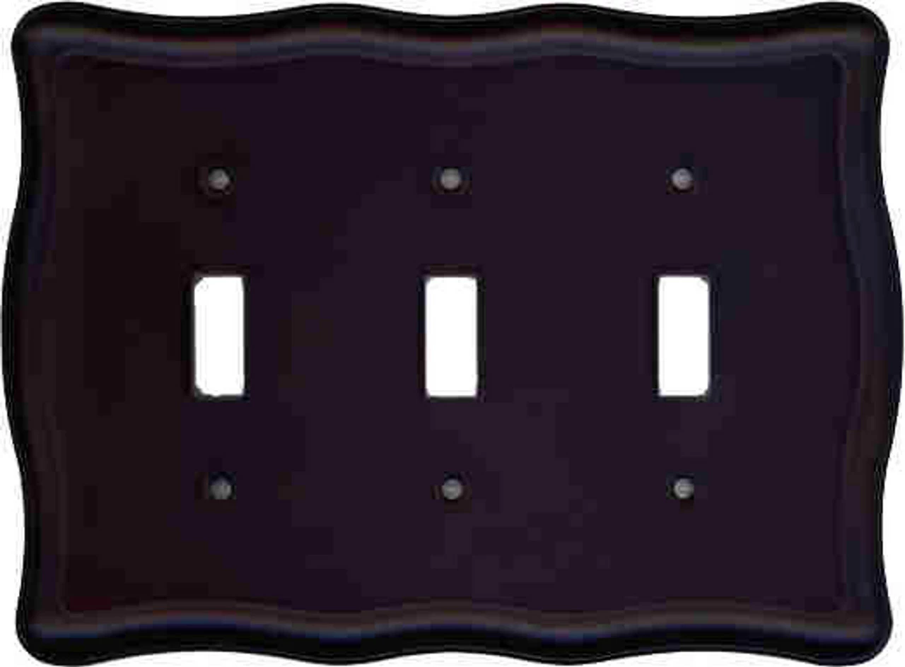 Liberty Triple Switch Wall Plate Cover Oil Rubbed Bronze LQ-W073ZMP-OB3-U 3 Liberty Triple Switch Wall Plate Cover Oil Rubbed Bronze LQ-W073ZMP-OB3-U