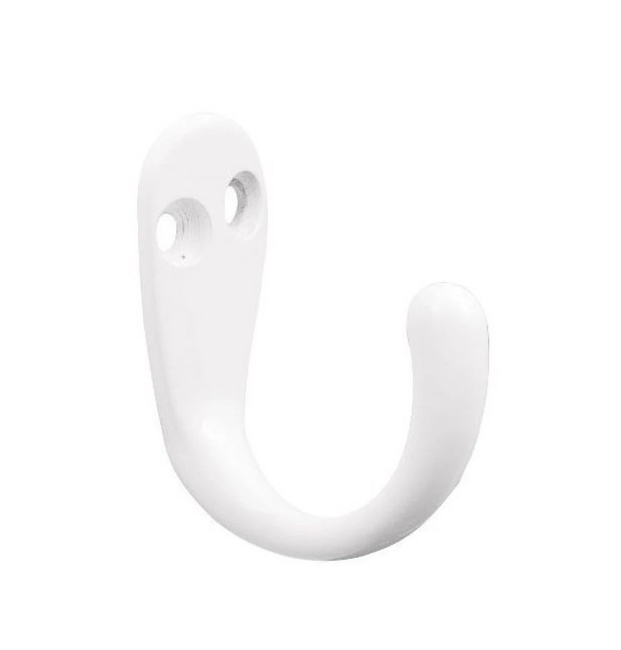 Liberty (2 PACK) White Single Prong Hook - 1 3/4" 3 Liberty (2 PACK) White Single Prong Hook - 1 3/4"