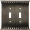 Brainerd - Wadsworth - Heirloom Silver Double Switch Plate - W30334-904-U -Liberty Sale u wall plate 5 32621.1661888589