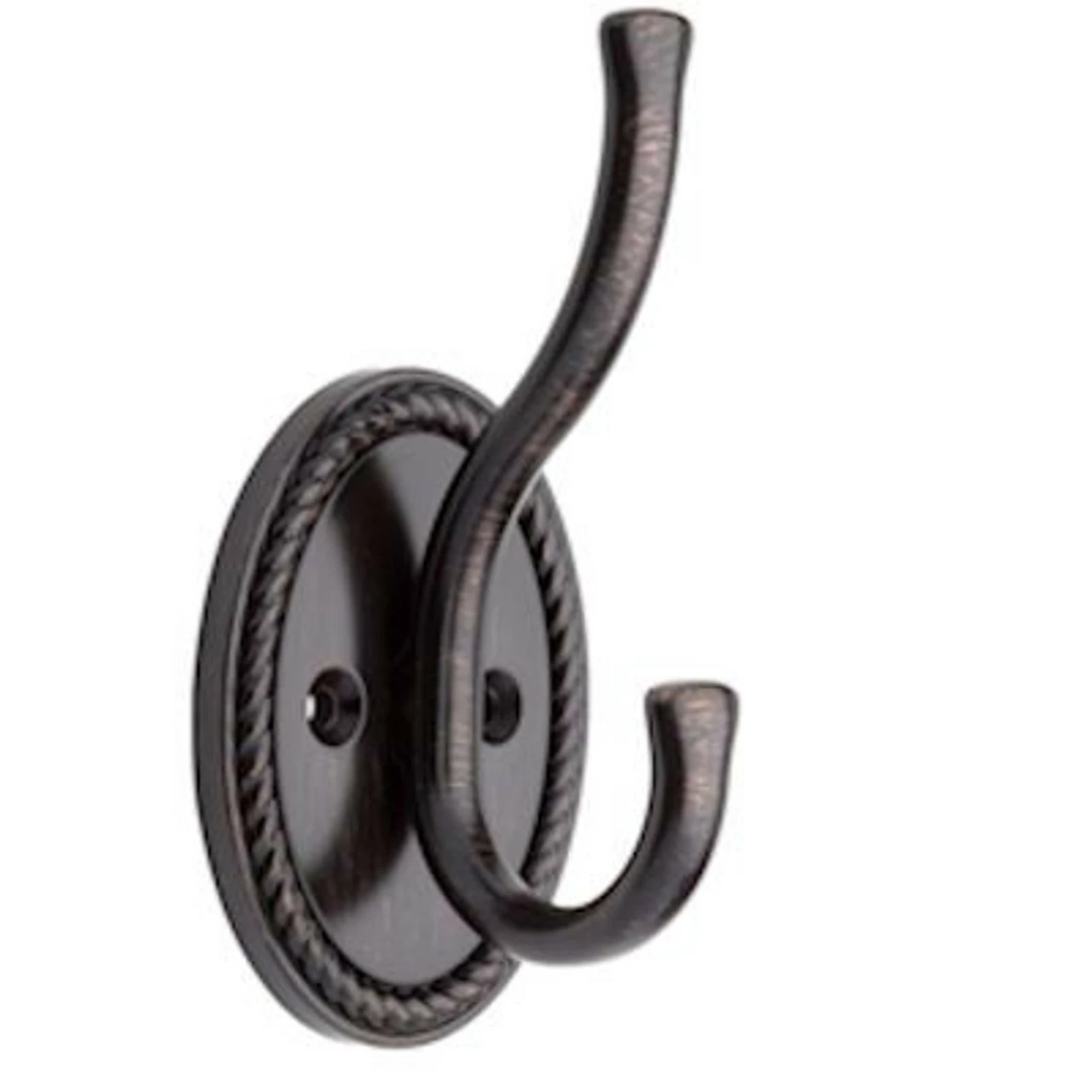 Roped Edge Design Coat And Hat Hook - Venetian Bronze - 125563 3 Roped Edge Design Coat And Hat Hook - Venetian Bronze - 125563