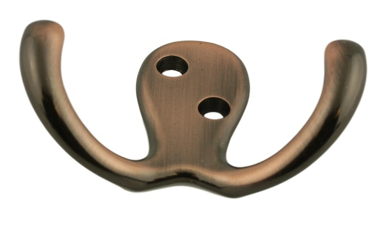 Venetian Bronze Two Prong Coat Or Bath Hook DL-H315-VB 3 Venetian Bronze Two Prong Coat Or Bath Hook DL-H315-VB
