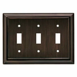 Liberty Triple Switch Wall Plate Ventian Bronze