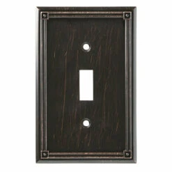 Ruston Single Switch Wall Plate Venetian Bronze