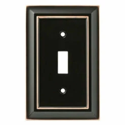 Architectural Single Switch Plate Oil Rubbed Bronze W10087-OB-UP