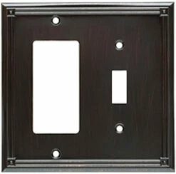 Brainerd - Ruston Single Switch / GFCI Cover Plate - Venetian Bronze - W20194-VBR-CP
