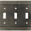 Allen + Roth - 3 Toggle Switch Wall Plate - Heirloom Silver - W22986-904-U 2 Allen + Roth - 3 Toggle Switch Wall Plate - Heirloom Silver - W22986-904-U -Liberty Sale wallplate allen 5 82983.1661882225