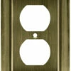 Liberty - Architectural Decorative Single Duplex - Antique Brass - W10086-AB-U -Liberty Sale wallplateab 5 49155.1661879496