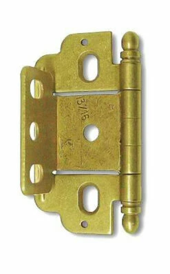 Amerock Wrap-Around Single Hinge For 13/16" Doors Burnish Brass 2 1/2"